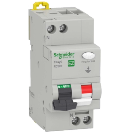 RCBO Easy9 C25A 1P+N 6kA 30mA Type AC